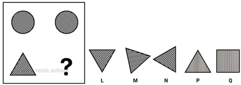 CAT4 Level C figure matrices sample question