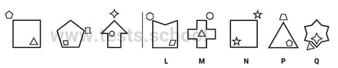 CAT4 Level G figure classification sample question