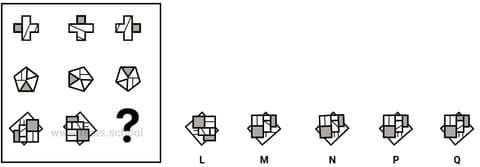 CAT4 Level G figure matrices sample question