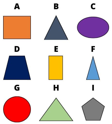 Free sample MAP Math geometry question for second grade