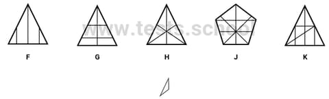 CAT4 Level B figure recognition sample question